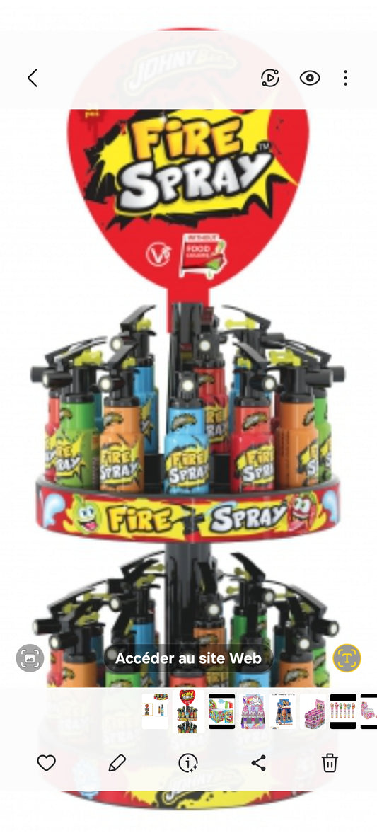 Fire spray stand